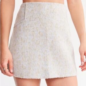 Snow Leopard Mini Skirt